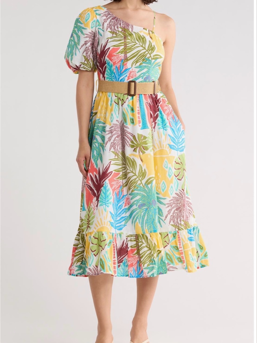 Tori Richard Pieces of Paradise Dress Large